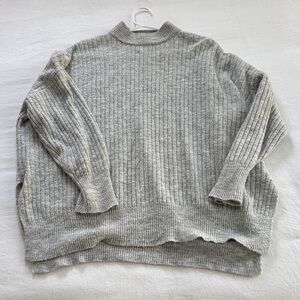 Forever 21 Gray Ribbed Sweater
